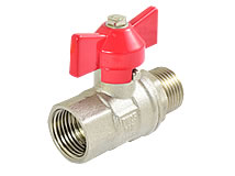 Niederdruckkugelhahn mit Flügelgriff