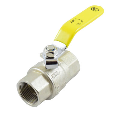 Messing-Kugelhahn f&uuml;r Gas mit DVGW-Zulassung NW50 Rp2"