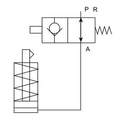 Hubbegrenzer Schaltzeichnung