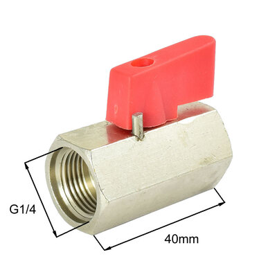 Mini-Kugelhahn mit Innengewinde G1/4