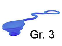 Staubstecker blau für Steckkupplungsmuffe Gr. 3