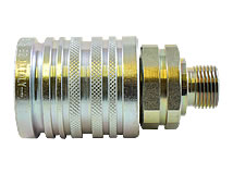 Seitenansicht Steckkupplung Typ: HK-A / Muffe 