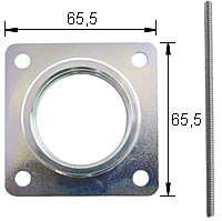 Abreißhalter mit Vierloch-Flansch 