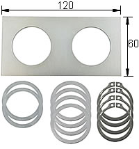 Abreißhalter zum Anschweißen 1x2