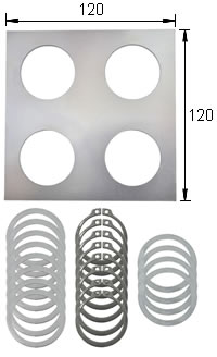 Abreißhalter zum Anschweißen 2x2