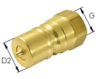 Messing-Steckkupplungsstecker ISO7241-B