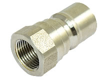 Rückansicht Edelstahl-Steckkupplungsstecker ISO7241-B