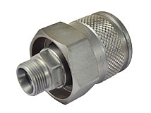 Rückansicht Rohrleitungskupplung Typ: HK-R / Stecker