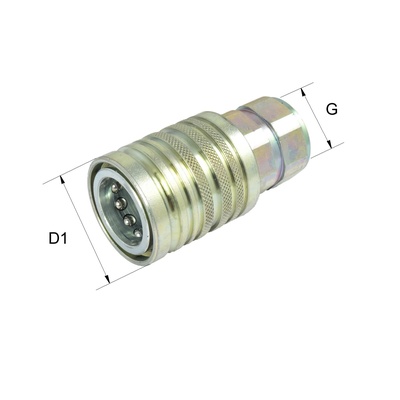 HK-A3M-UDK-IG-G1/2 Kupplungsmuffe, unter Druck kuppelbar, Gr.3, G 1/2 Innengewinde