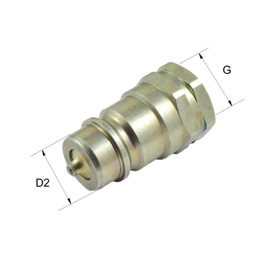 HK-A3S-UDK-IG-G1/2 Kupplungsstecker, unter Druck kuppelbar, Gr.3, G 1/2 Innengewinde