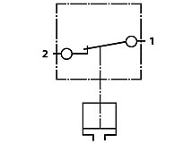 Schaltzeichen Druckschalter Öffner Typ 803 Schaltskizze