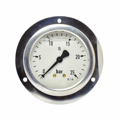 Glyzerinmanometer &Oslash; 63 mm, 0...25bar