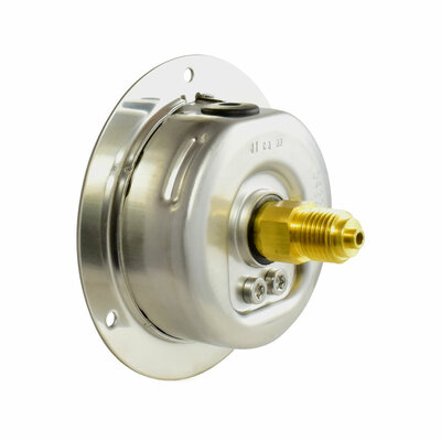 Glyzerinmanometer &Oslash; 63 mm, 0...6bar mit Befestigungsrand