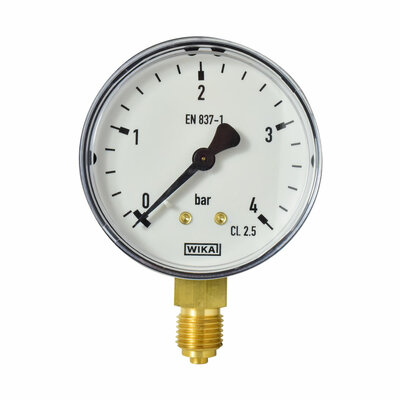 Manometer &Oslash; 63 mm, 0...4bar, Kunststoff
