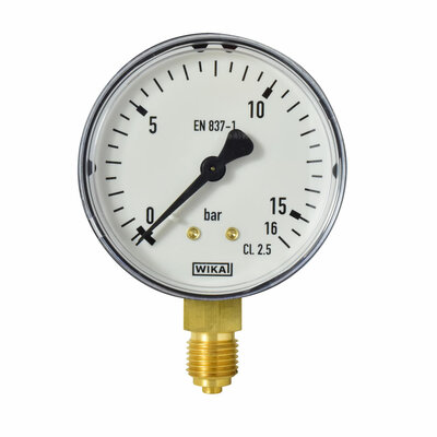 Manometer &Oslash; 63 mm, 0...16bar, Kunststoff