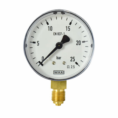 Manometer &Oslash; 63 mm, 0...25bar, Kunststoff