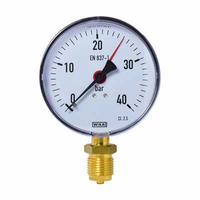 Manometer &Oslash; 100 mm, 0...40bar, Kunststoff