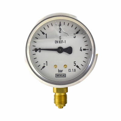 Glyzerinmanometer &Oslash; 63 mm, -1...+5bar (Vakuum + &Uuml;berdruck)