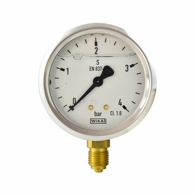 Glyzerinmanometer &Oslash; 63 mm, 0...4bar