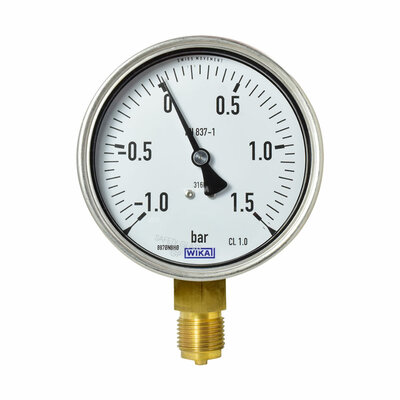 Manometer &Oslash; 100 mm, -1...1,5bar (Vakuum)