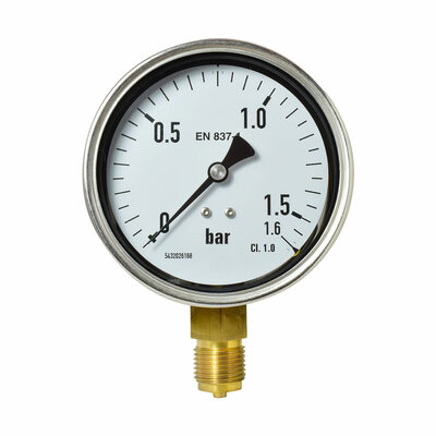 Manometer &Oslash; 100 mm, 0...1,6bar