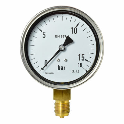 Manometer &Oslash; 100 mm, 0...16bar