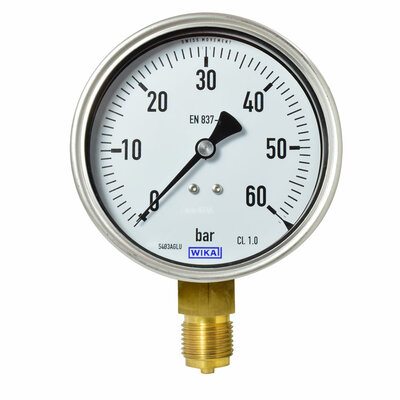 Manometer &Oslash; 100 mm, 0...60bar
