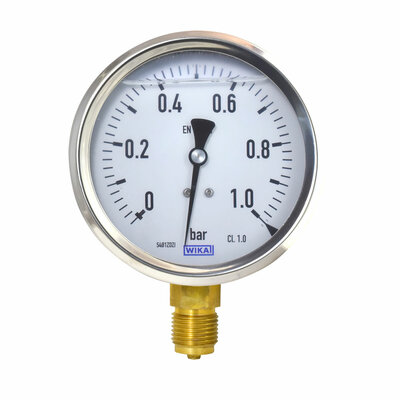 Glyzerinmanometer &Oslash; 100mm, 0...1bar