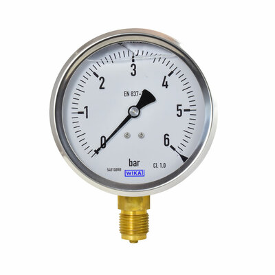 Glyzerinmanometer &Oslash; 100mm, 0...6bar