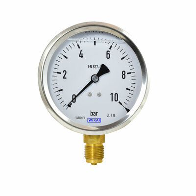 Glyzerinmanometer &Oslash; 100mm, 0...10bar