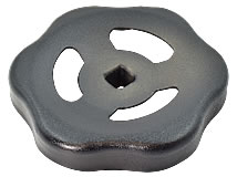 Handrad DIN388 Form C mit Wellenkranz