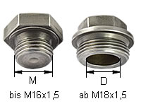  Verschlussschraube nach DIN7604 Form A