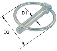 Klappstecker ähnlich DIN 11023