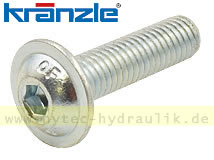 Linsenschraube M5 x 20 ISO7380 Verzinkt, mit Flansch 13190 für KRÄNZLE SONSTIGE