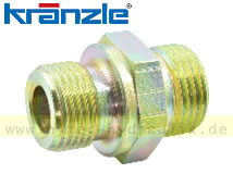 Ermetoverschraubung gerade gelb verzinkt R3/8