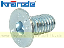 Senkschraube M 6 x 12 mit ISK DIN 7991-8.8 blau verzinkt 40171 für KRÄNZLE SONSTIGE