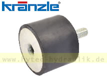 Gummi-Schwingmetall 40 x 30  50Shore 1x M8x30 AG; 1x M8x10 IG 40220 für KRÄNZLE SONSTIGE