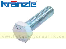 Sechskantschraube M 8 x 30 DIN 933-8.8 blau verzinkt 40221 für KRÄNZLE SONSTIGE