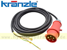 Netzanschlußkabel 5,75m m.CE-KON-Stecker für Drehstrom 4-adrig 1,5mm**2 410921 für KRÄNZLE SONSTIGE