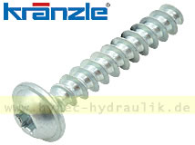 Kunststoffschraube 5,0 x 30 blau verz. Linsenkopf, Kreuzschlitz 41412 für KRÄNZLE SONSTIGE