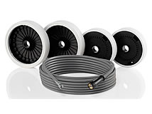 NoM Nachrüstsatz Rad D250   D210 weiß, 42252 für KRÄNZLE SONSTIGE