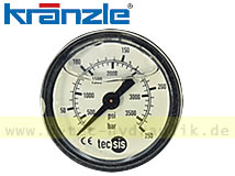 Manometer NG40, Glyzerinfüllung, 250bar Anschluß R1/8