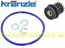 Seitenbesenantrieb komplett (Pos 35, 2*36, 81, 82) 50194 für KRÄNZLE 2+2