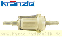 Brennstoff-Leitungsfilter NW 6/8, Kunststoff 44452 für KRÄNZLE SONSTIGE