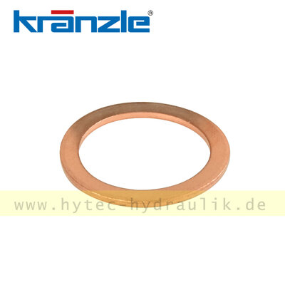 14149 Kupfer - Dichtring 10,5 x 15 x 1,4 DIN 7603 A - Kr&auml;nzle Original