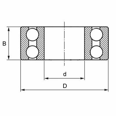 3200 Schr&auml;gkugellager Zeichnung