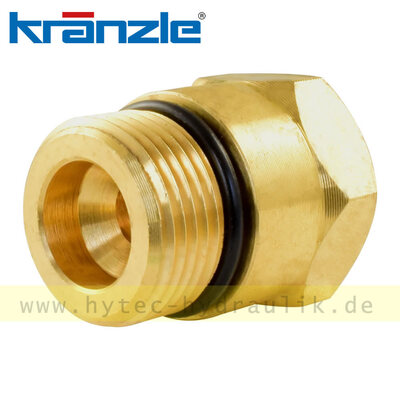 410111 Ventilstopfen M18x1,5AG m. IG1/4 Manom.anschluss - von Kr&auml;nzle