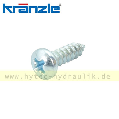 41078 Blechschraube 3,9 x 13 DIN7981 blau verzinkt - Kr&auml;nzle Original