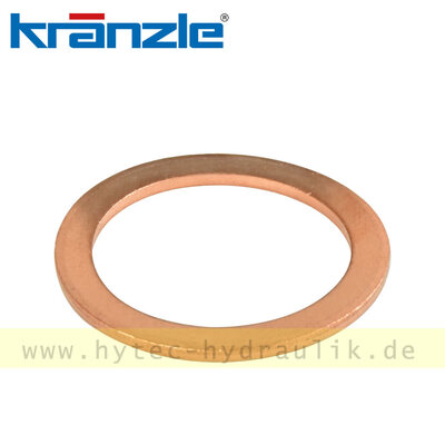 42039 Kupferdichtung 21 x 28 x 1,5 - Kr&auml;nzle Original