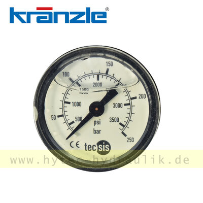 43051 Manometer NG40, Glyzerinf&uuml;llung, 250bar - Kr&auml;nzle Original